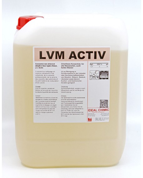 LVM ACTIV 12 kgs lavage vaisselle IDEAL CHIMIC