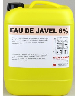 EAU DE JAVEL 6% 10 litres IDEAL