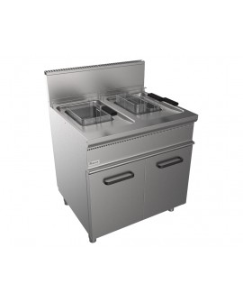 Friteuse gaz 2 cuves 13L  - 22,4KW gamme 700 CASTA