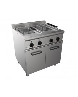 Friteuse électrique haut rendement 2 cuves de 13L - 24KW gamme 700 CASTA