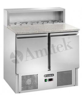 Amitek Comptoir Pizza Saladette GN1/1 réfrigérée statique AK940P