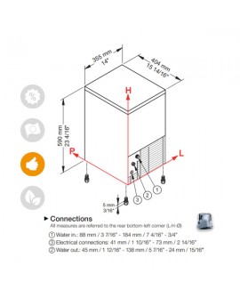 Machine à glaçons - 21Kg - à eau - BREMA