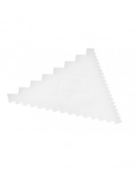 peigne à décor en polyamide 3 côtés 9,3x9,3 cm