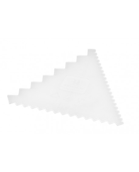 peigne à décor en polyamide 3 côtés 9,3x9,3 cm