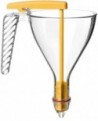 entonnoir gradué à piston copolyester transparent avec support et 1 douille - 0.75 L