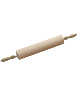 rouleau à pâte avec poignées en hêtre diamètre 8 cm 40 cm