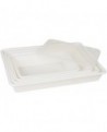 couvercle pour bac rectangulaire plat PEHD 43.5x28.5x8 cm