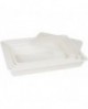 couvercle pour bac rectangulaire plat PEHD 49x33.5x8 cm