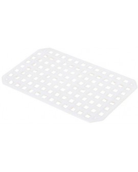 grille d'égouttage pour bac rectangulaire plat PEHD 35x23.5x7.3 cm