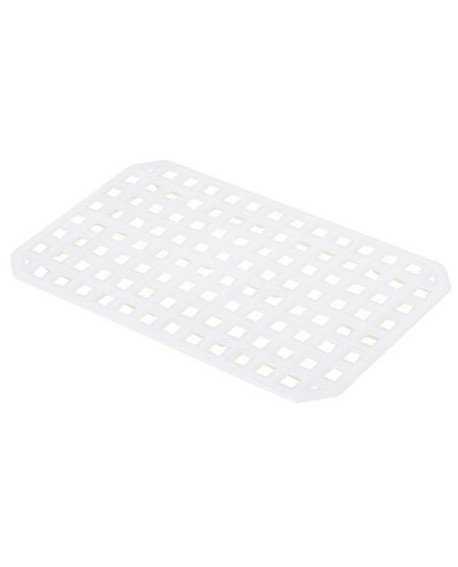 grille d'égouttage pour bac rectangulaire plat PEHD 35x23.5x7.3 cm
