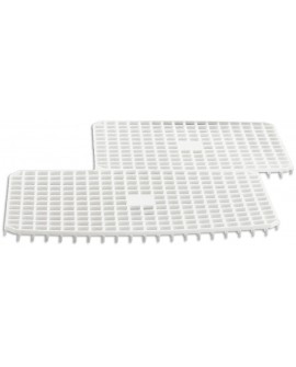 grille d'égouttage pour bac rectangulaire creux PEHD 50x34x11 cm