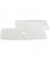 grille d'égouttage pour bac rectangulaire creux PEHD 40x30x10 cm
