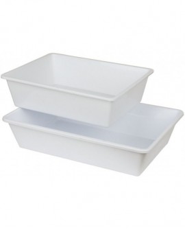 bac rectangulaire creux PEHD 50x34x11 cm