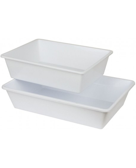 bac rectangulaire creux PEHD 40x30x10 cm