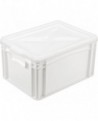 bac gerbable plein blanc 400x300 polyéthylène hauteur 10 cm 10 l