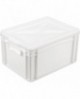 bac gerbable plein blanc 400x300 polyéthylène hauteur 22 cm 20,8 l