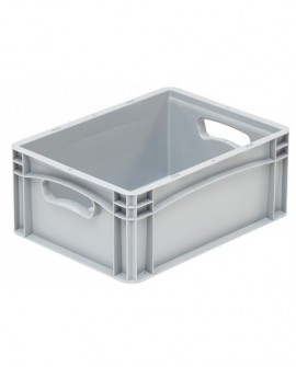 bac gerbable plein gris 40x30 h 17 cm 15,9 l