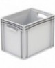 bac gerbable plein gris 400x300 hauteur 32 cm 30 l