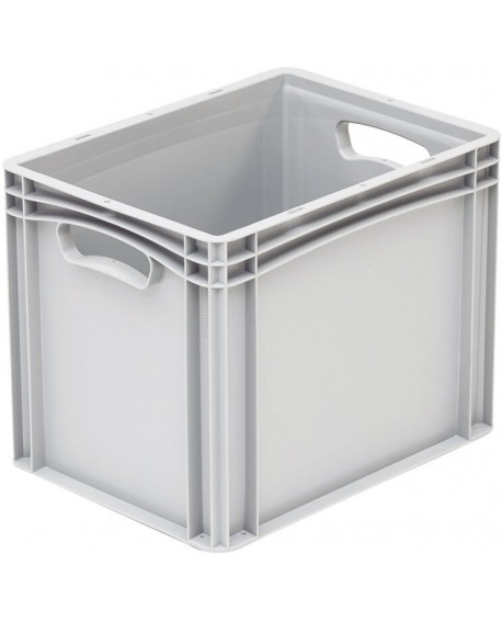 bac gerbable plein gris 400x300 hauteur 32 cm 30 l