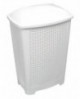 coffre à linge avec couvercle blanc 42.5x27x64.5 cm