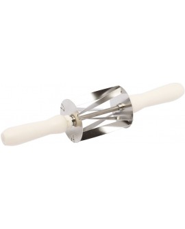 rouleau coupe-mini-croissants inox triangle 60x7 cm