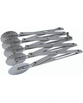 Multicoupe rouleau extensible pour bandes de 1 à 12 cm 5 roulettes cannelées