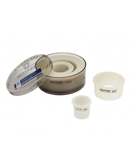 Exoglass boîte de 8 découpoirs ronds unis