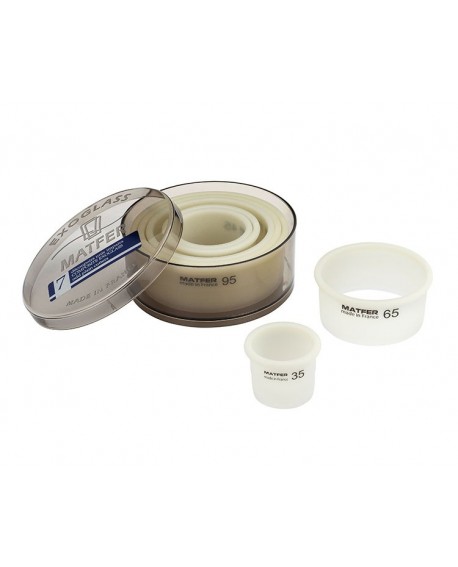 Exoglass boîte de 7 découpoirs ronds unis