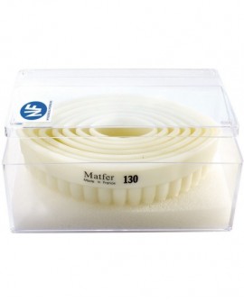 Exoglass boîte de 7 découpoirs ovales cannelés