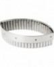 découpoir inox ovale cannelé 16 cm