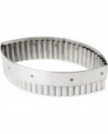 découpoir inox ovale cannelé 16 cm
