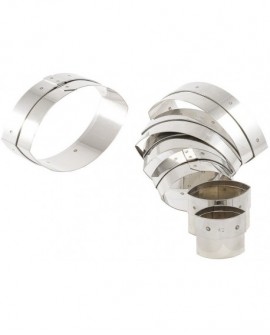 boîte de 7 découpoirs inox ovales unis