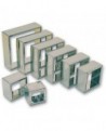 jeu de 8 découpoirs carrés unis inox de 4 à 11 cm
