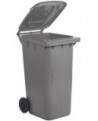 poubelles tri sélectif 55x48x93 cm - 120 l gris