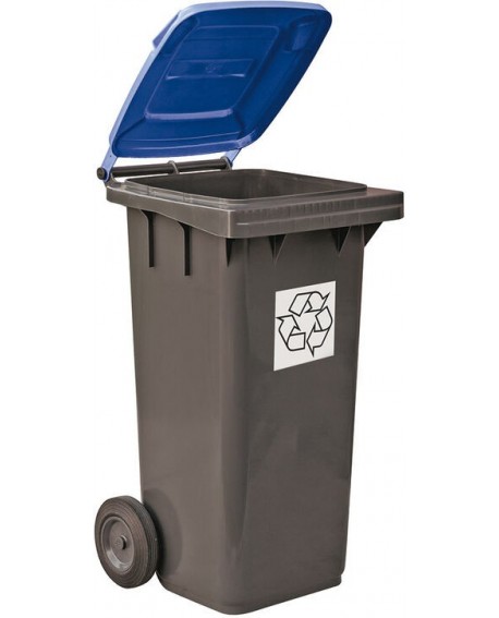 poubelles tri sélectif 55x48.5x93 cm 120 l bleue