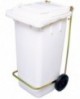 poubelle roulante prise frontale 55x48x93 cm - 120 L