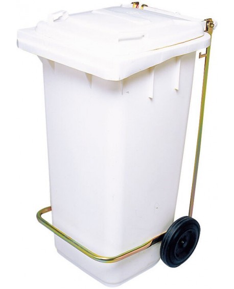 poubelle roulante prise frontale 55x48x93 cm - 120 L