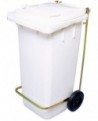 poubelle roulante prise frontale 55x48x93 cm - 120 L