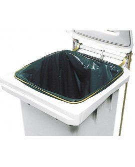pédale et anneau support sac pour poubelles de 120L