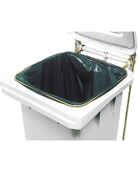 pédale et anneau support sac pour poubelles de 120L