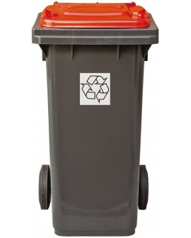 poubelles tri sélectif 55x48.5x93 cm 120 l rouge