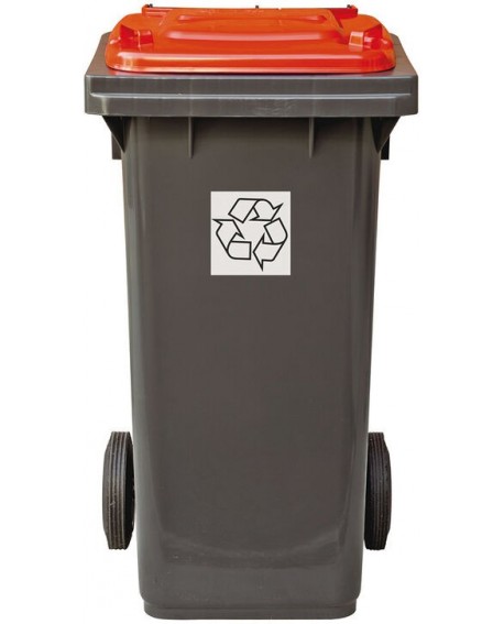 poubelles tri sélectif 55x48.5x93 cm 120 l rouge