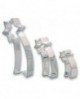 lot de 3 découpoirs fer blanc étoiles filantes