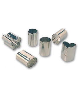 boîte de 6 découpoirs inox mignardises ou petits fours