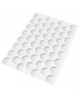 plaque de 53 découpoirs ABS tartelettes unies 5.3 cm