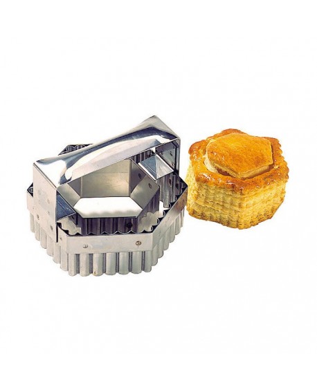 découpoir hexagonal double inox 9 cm
