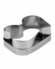 découpoir coeurs entrelacés inox 12 cm pour flexipan 336091