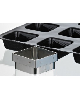 découpoir savarin carré inox 5.6 cm pour flexipan 336134