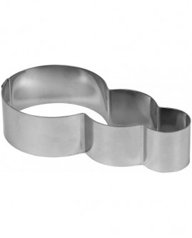 cercle inox à entremets feu tricolore longueur 13 cm hauteur 7 cm