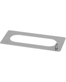 pochoir oblong inox 14,5x4,5 cm
